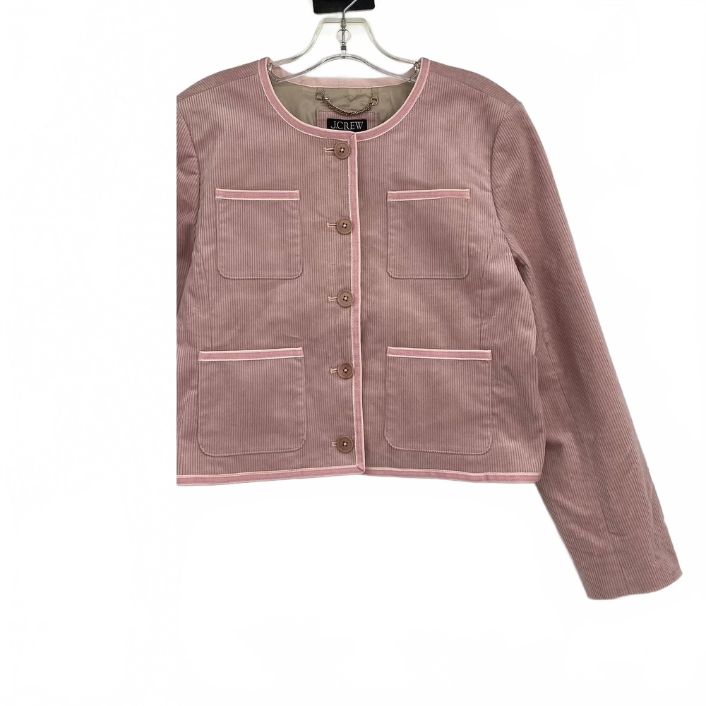 J. Crew Pink Lady Corduroy Button Up Jacket | Women’s Regular Size 10
